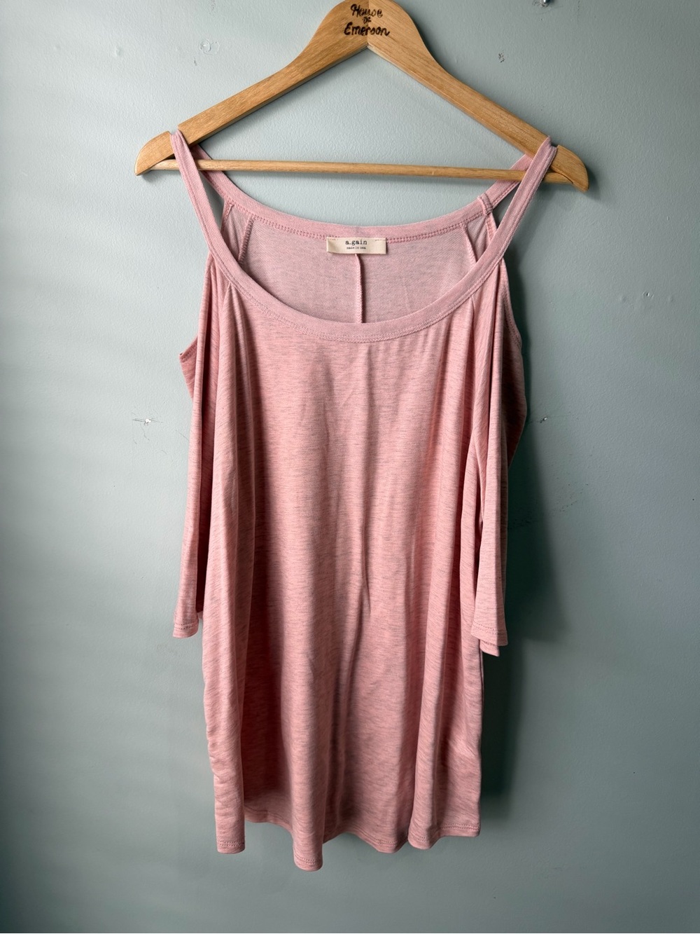 A.gain Cold-Shoulder Plus Size Pink Top Size 2X - Picture 2 of 6
